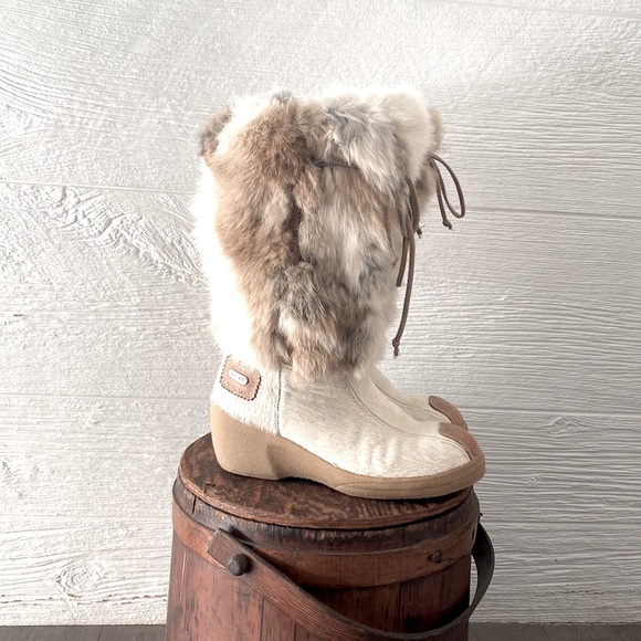 Pajar Winter Fur Boots size 8 - 8.5 - Picture 1 of 16